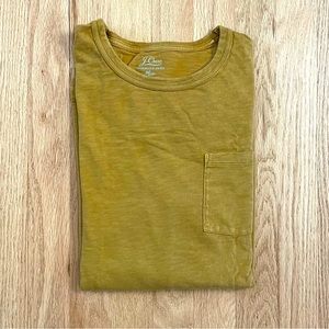 J. Crew Garment-Dyed Slub Cotton Tee
